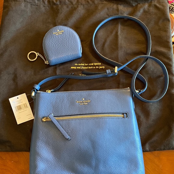 kate spade Handbags - Brand new from Kate Spade store crossbody purse and zippered wallet, dust bag